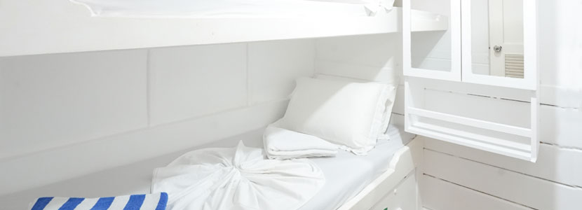 Cabins with bunk beds